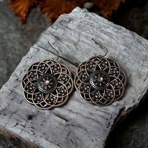🩷 3 for $20 Boho Mandala Style Disc Earrings